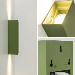 Cheap Straluma Rechthoekige wandlamp up+down groen