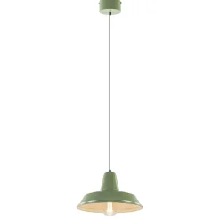 Cheap Straluma Retro metalen hanglamp groen met wit