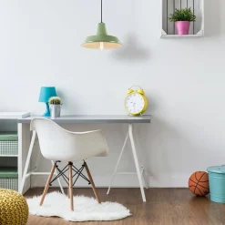 Cheap Straluma Retro metalen hanglamp groen met wit