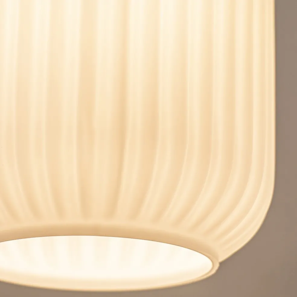 Clearance Straluma Retro plafondlamp zwart met wit glas
