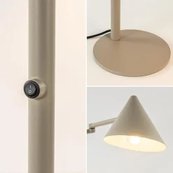 Store Straluma Retro tafellamp met kap verstelbaar zand