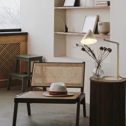 Store Straluma Retro tafellamp met kap verstelbaar zand