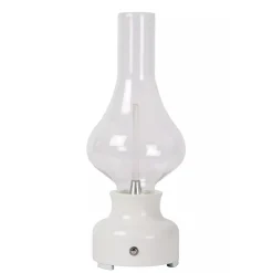 Best Straluma Retro tafellamp olielamp op batterij wit