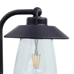 Shop Straluma Robuuste buitenlamp wand zwart met roest en glas