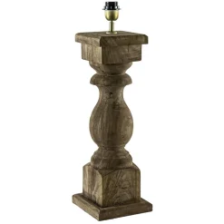 New Straluma Robuuste lampvoet Cadore massief hout met brons