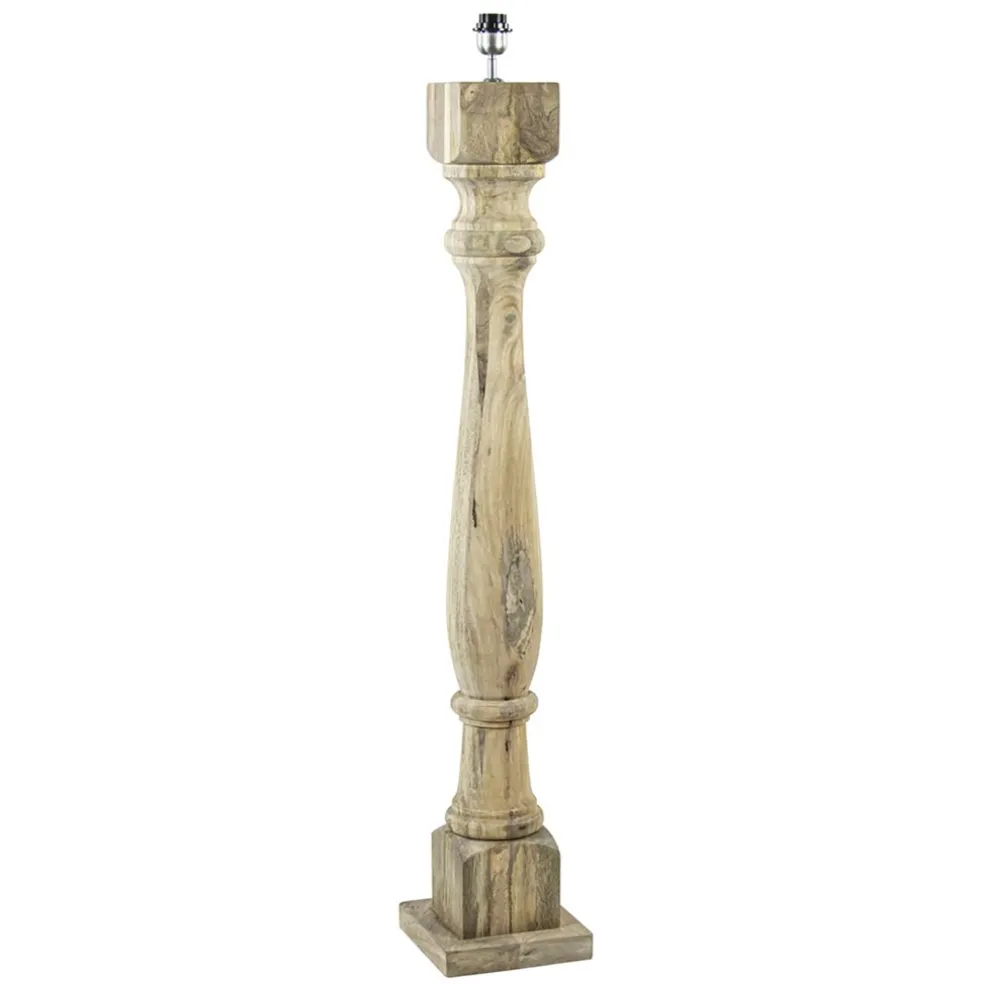 Clearance Straluma Robuuste lampvoet Robbia hout exclusief kap