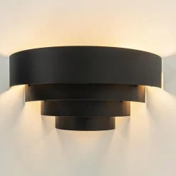 Flash Sale Straluma Robuuste wandlamp zwarte ringen