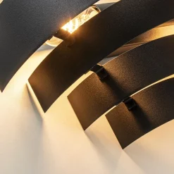 Flash Sale Straluma Robuuste wandlamp zwarte ringen