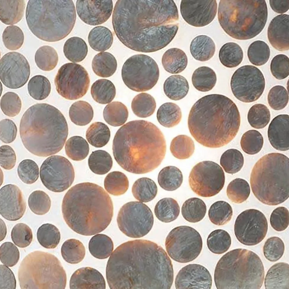 Fashion Straluma Romantische Schelpen wandlamp coin beige