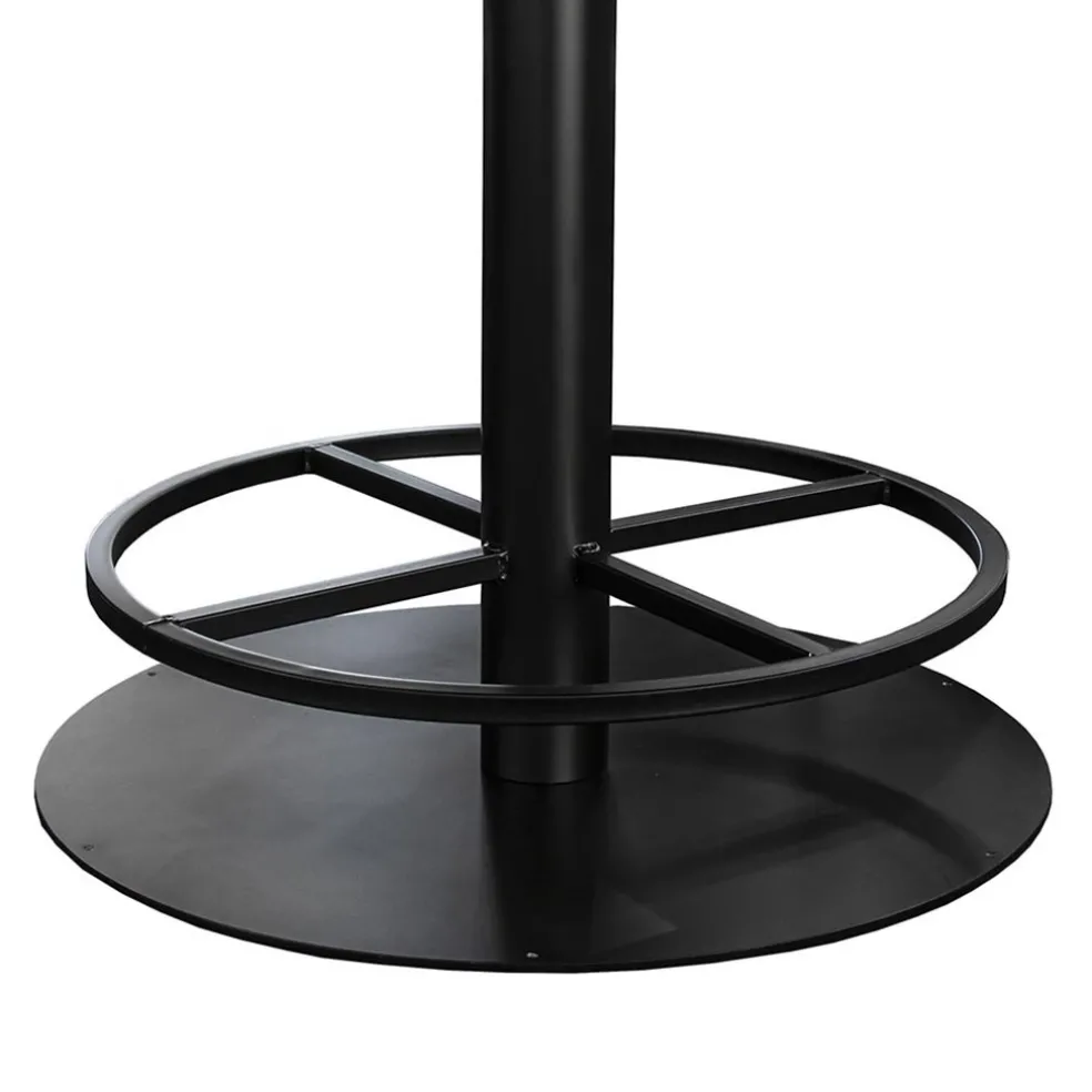 Store Straluma Ronde bartafel Woodstock grijs/zwart Ø130x92 cm
