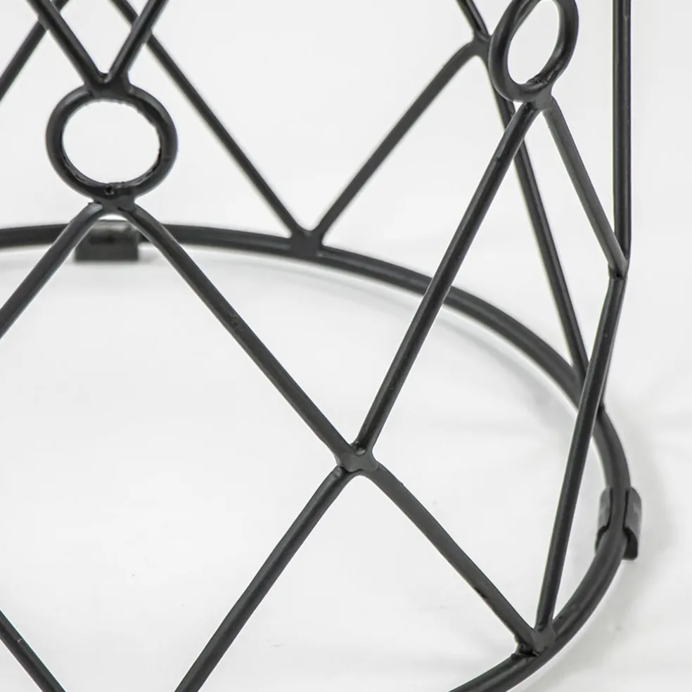 Best Straluma Ronde bijzettafel mangohout met zwart metaal