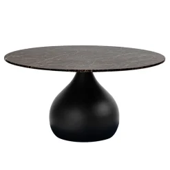 Online Straluma Ronde eetkamertafel bruin marmer Ø120 cm