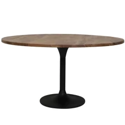 Cheap Straluma Ronde eettafel acacia hout met zwarte poot Bicoca