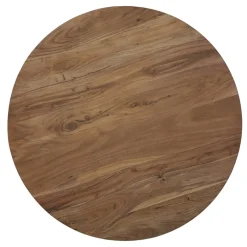 Cheap Straluma Ronde eettafel acacia hout met zwarte poot Bicoca