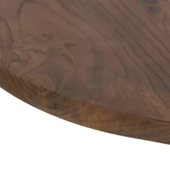 Cheap Straluma Ronde eettafel acacia hout met zwarte poot Bicoca