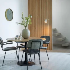 Cheap Straluma Ronde eettafel acacia hout met zwarte poot Bicoca