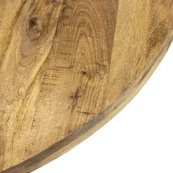 Store Straluma Ronde eettafel mangohout met zwarte poot Ø130 cm