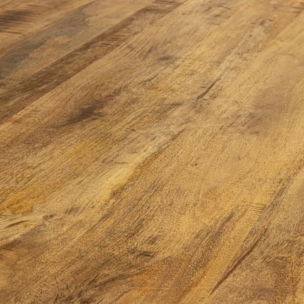 Store Straluma Ronde eettafel mangohout met zwarte poot Ø130 cm