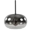 Cheap Straluma Ronde hanglamp zwart met smoke/helder glas gradient
