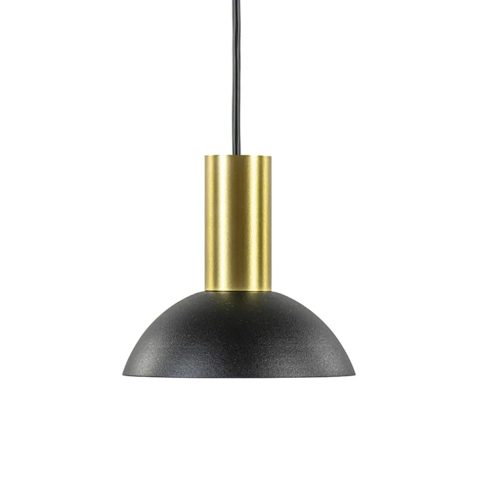 Shop Straluma Ronde hanglamp zwart met brons klein