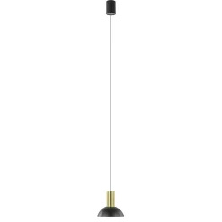 Shop Straluma Ronde hanglamp zwart met brons klein