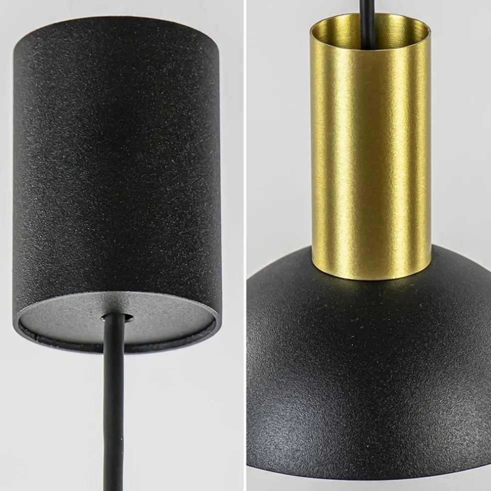 Shop Straluma Ronde hanglamp zwart met brons klein