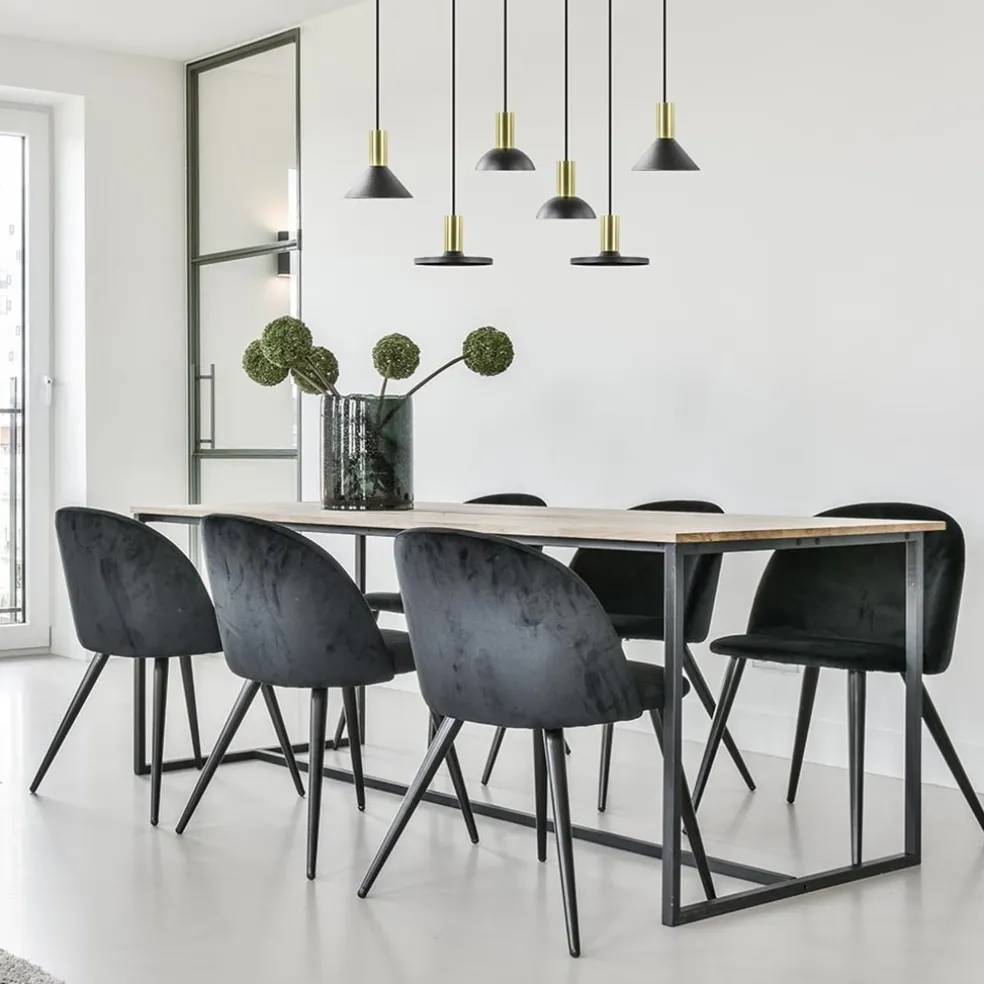 Shop Straluma Ronde hanglamp zwart met brons klein