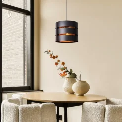 Best Sale Straluma Ronde hanglamp zwart metaal met goud