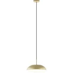 Store Straluma Ronde koepel hanglamp goud met witte kap