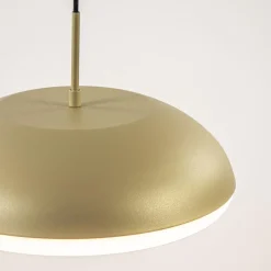 Store Straluma Ronde koepel hanglamp goud met witte kap