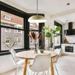 Store Straluma Ronde koepel hanglamp goud met witte kap