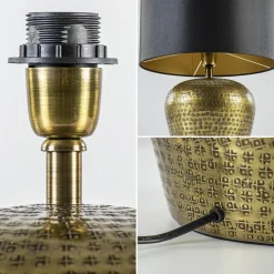 Outlet Straluma Ronde lampvoet Gondia antiek brons exclusief kap