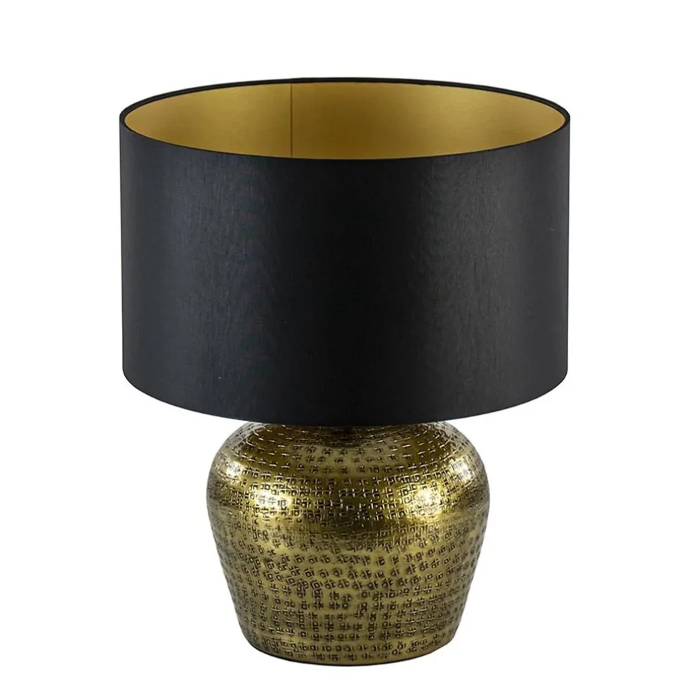 Outlet Straluma Ronde lampvoet Gondia antiek brons exclusief kap