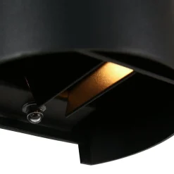 Clearance Straluma Ronde LED buitenlamp zwart inclusief lichtsensor