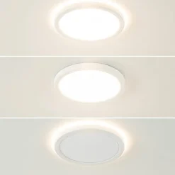 Hot Straluma Ronde LED plafondlamp wit met 3 licht opties