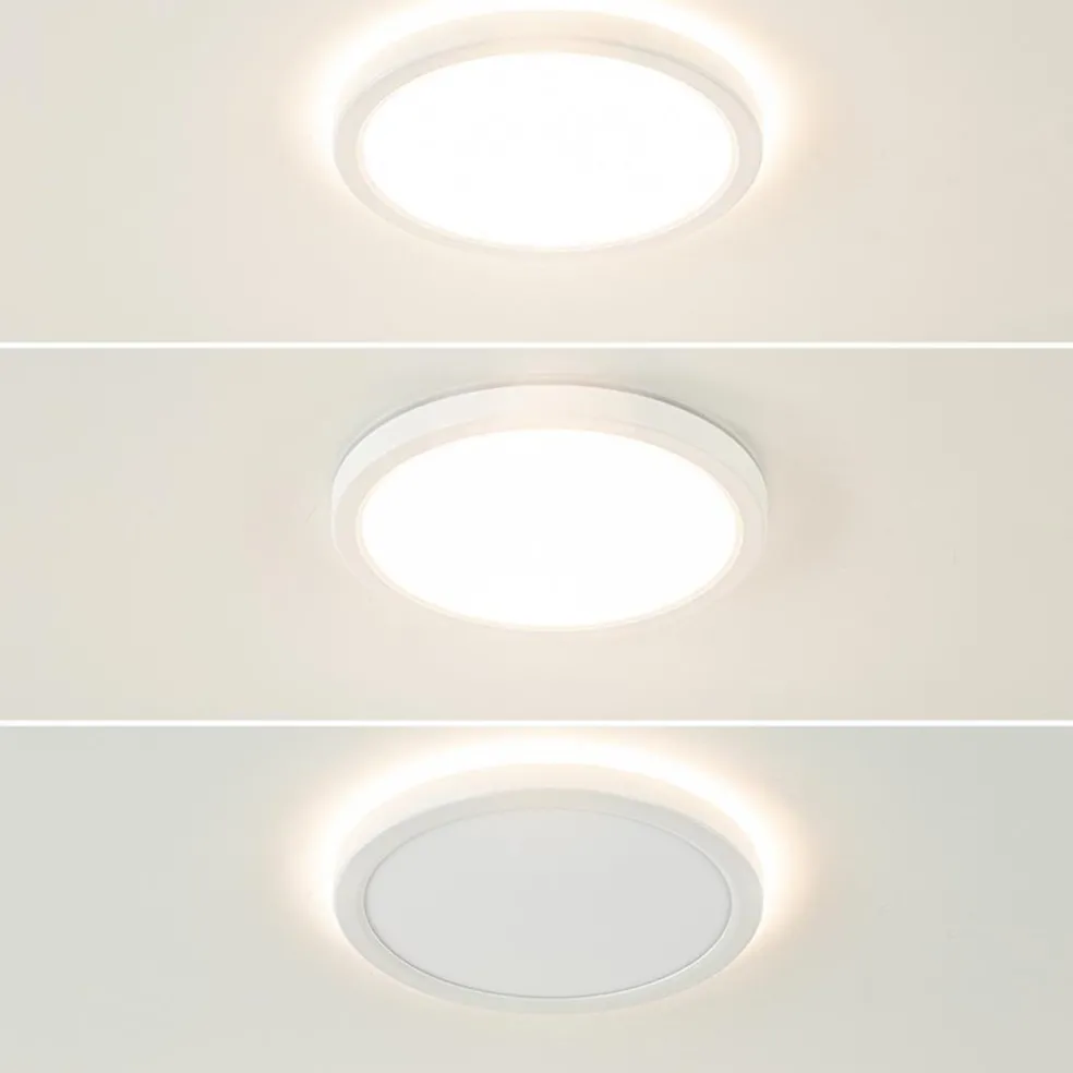 Hot Straluma Ronde LED plafondlamp wit met 3 licht opties