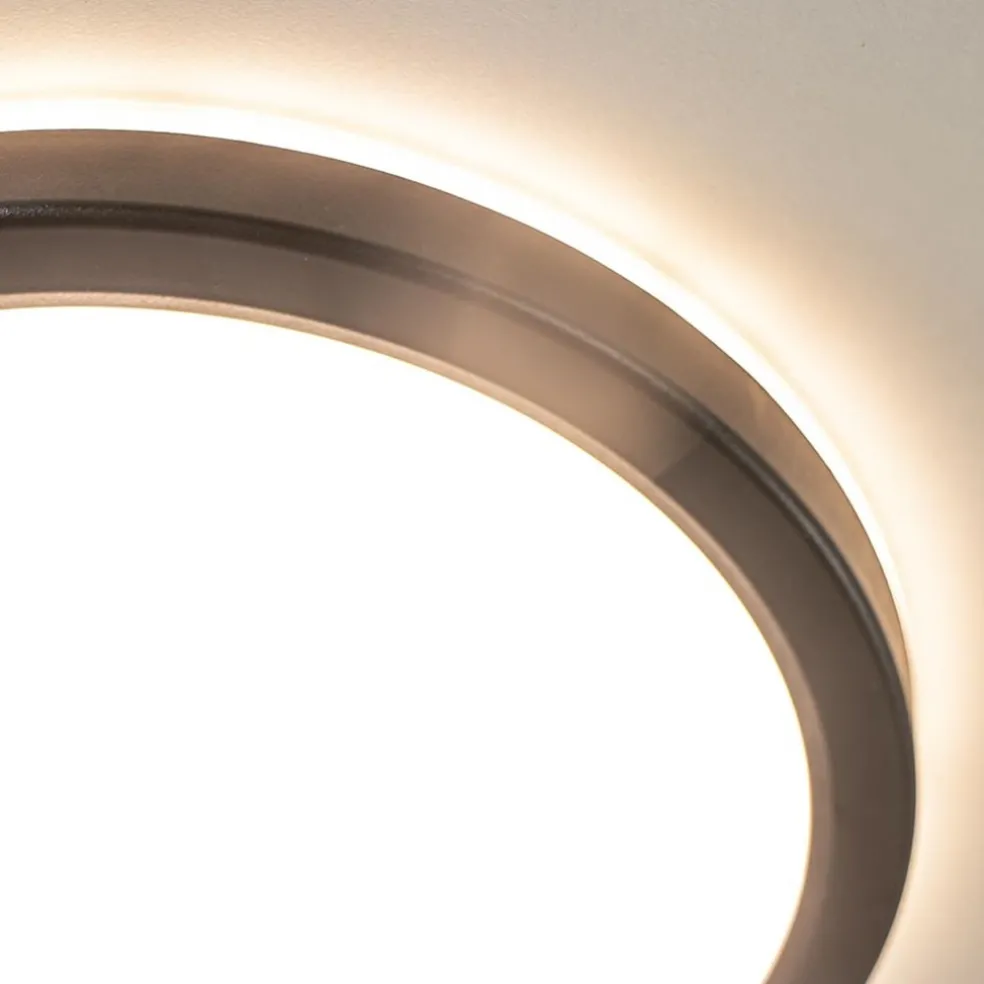 Flash Sale Straluma Ronde LED plafondlamp zwart met 3 licht opties IP44