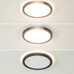 Flash Sale Straluma Ronde LED plafondlamp zwart met 3 licht opties IP44