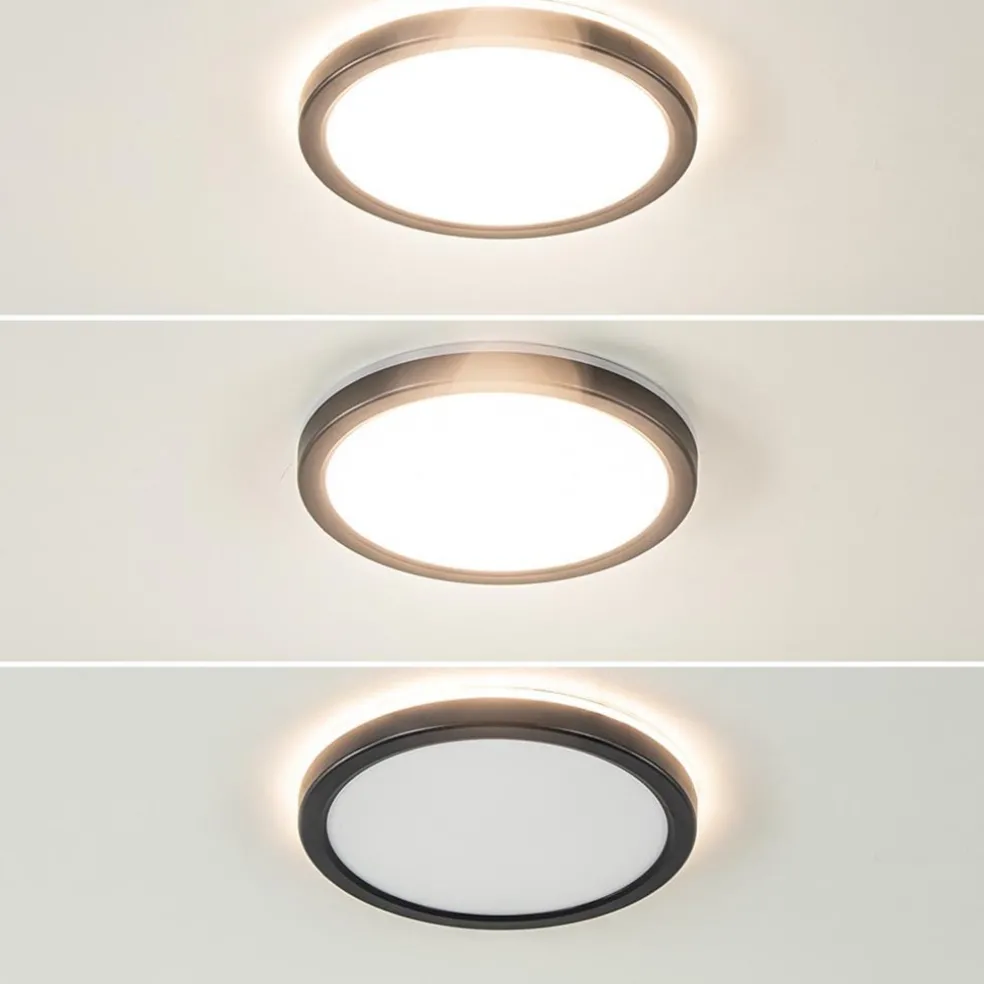 Flash Sale Straluma Ronde LED plafondlamp zwart met 3 licht opties IP44