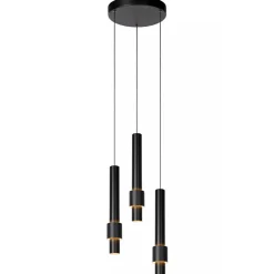 Cheap Straluma Ronde 3-lichts hanglamp cilinders inclusief LED