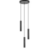 Shop Straluma Ronde 3-lichts hanglamp cilinders mat zwart