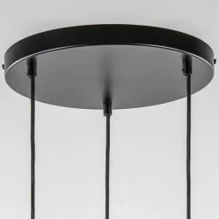 Shop Straluma Ronde 3-lichts hanglamp cilinders mat zwart