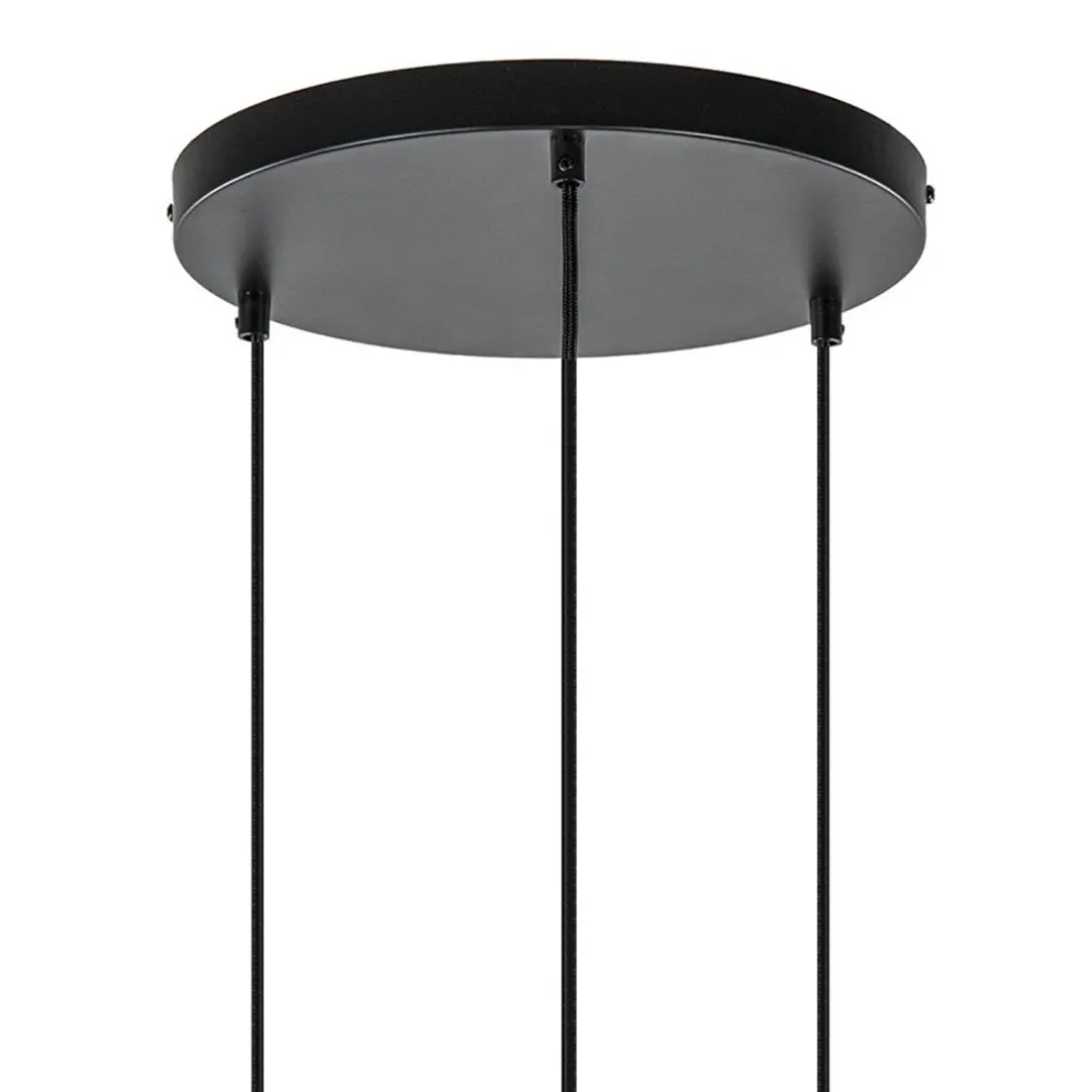 New Straluma Ronde 3-lichts hanglamp met draadkappen divers