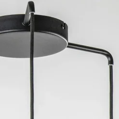 Hot Straluma Ronde 3-lichts hanglamp zwart/marmer met smoke glas