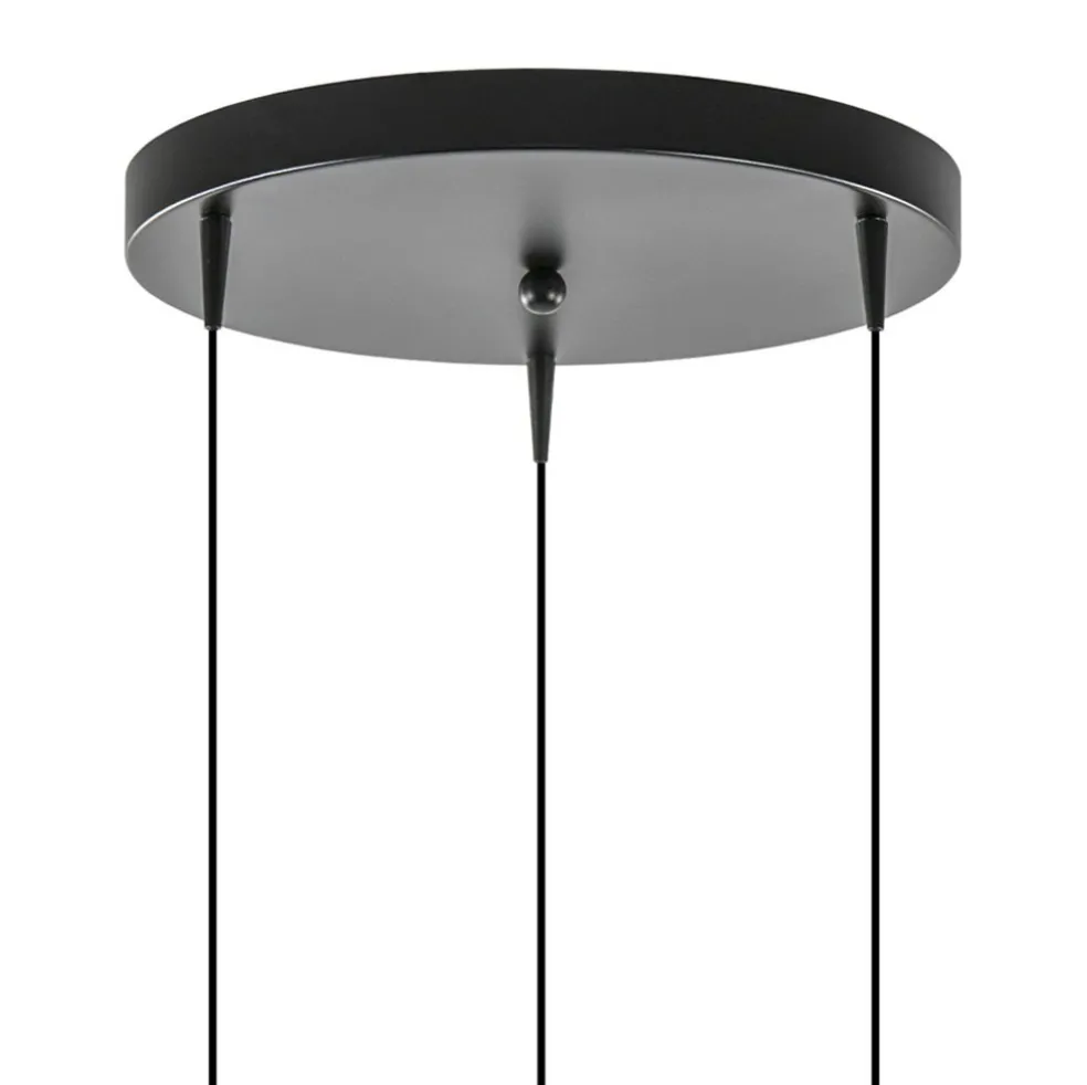 Clearance Straluma Ronde 3-Lichts LED hanglamp met gold fading glas