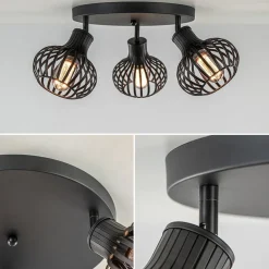 Sale Straluma Ronde 3-lichts plafondlamp met verstelbare kappen