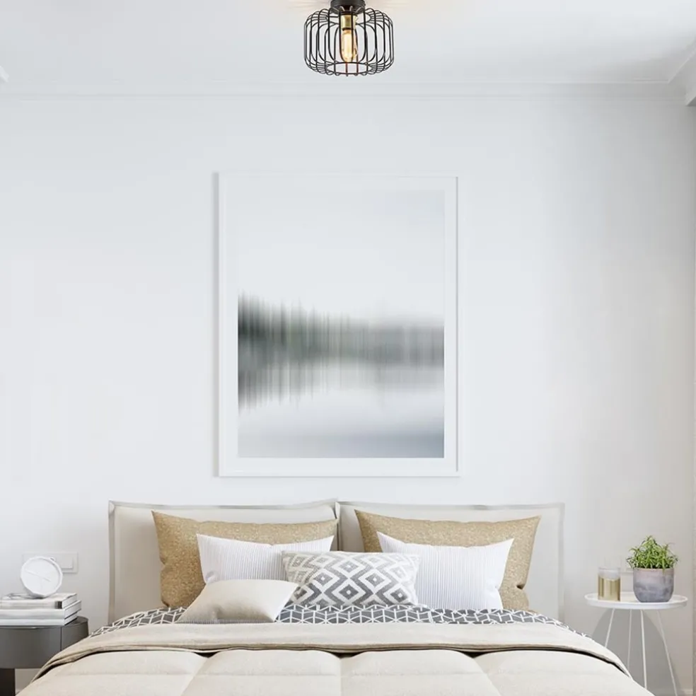 Sale Straluma Ronde plafondlamp draad zwart met goud