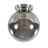 Cheap Straluma Ronde plafondlamp smokey glas met nikkel