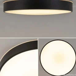 Clearance Straluma Ronde plafondlamp zwart inclusief LED en remote
