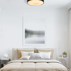 Clearance Straluma Ronde plafondlamp zwart inclusief LED en remote